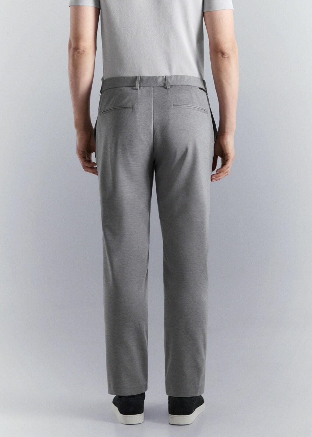 Grey Comfort Stretch Chino Trousers, Grey, large image number 2