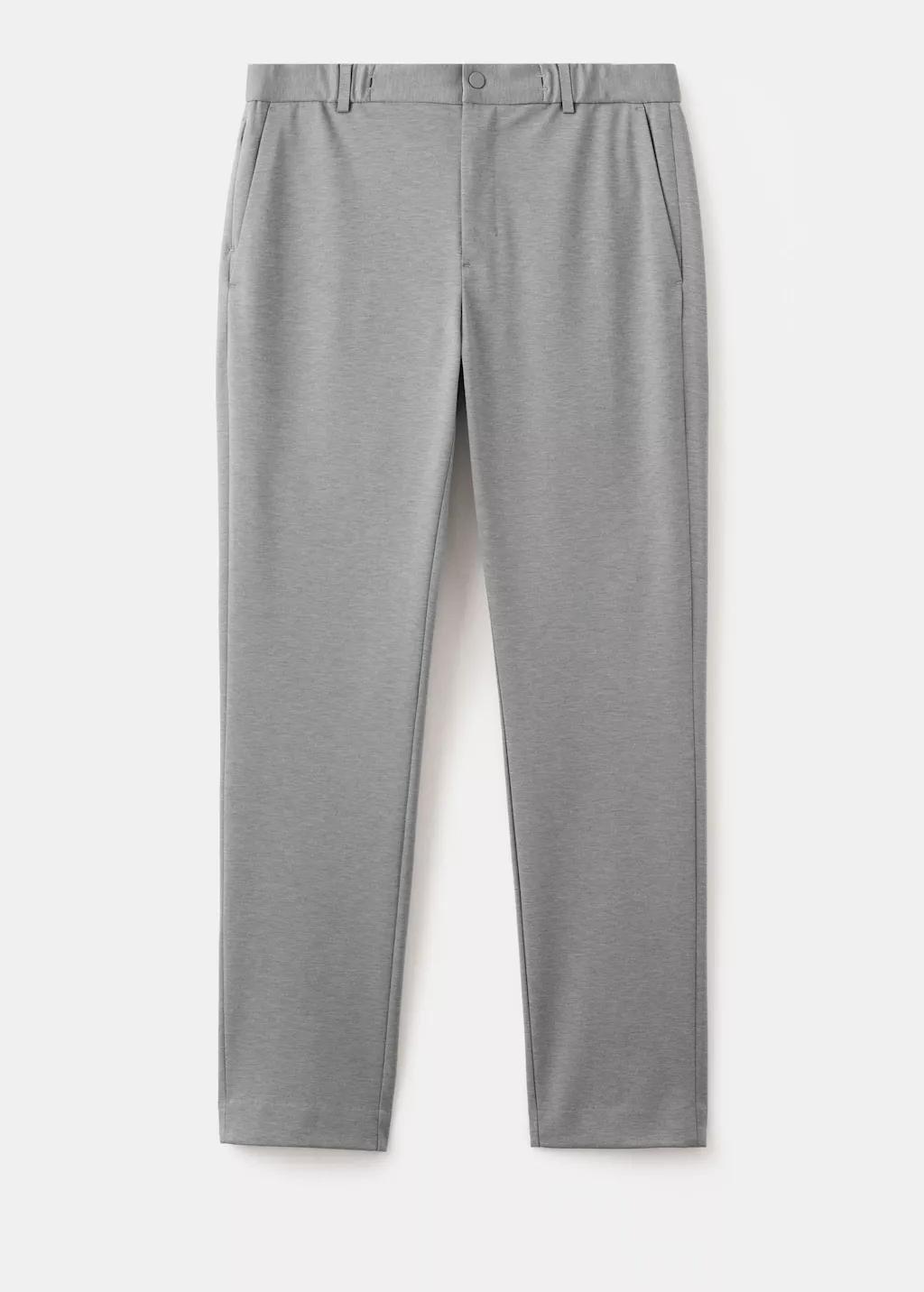 Grey Comfort Stretch Chino Trousers, Grey, large image number 7