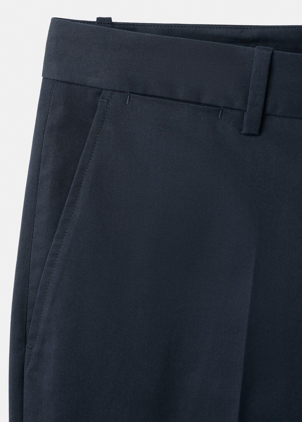 Navy Dublino Slim-Fit Chino Trousers, Navy, large image number 1