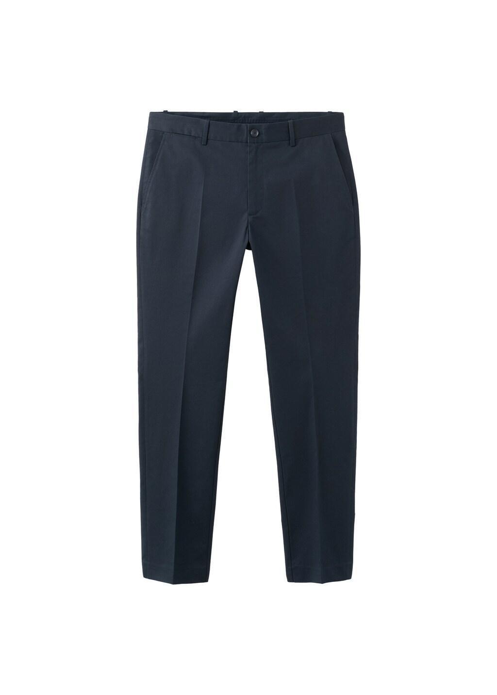 Navy Dublino Slim-Fit Chino Trousers, Navy, large image number 7