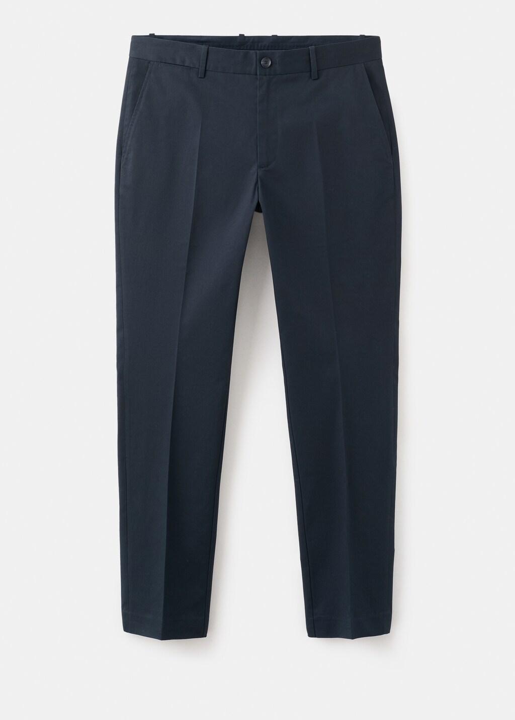 Navy Dublino Slim-Fit Chino Trousers, Navy, large image number 8