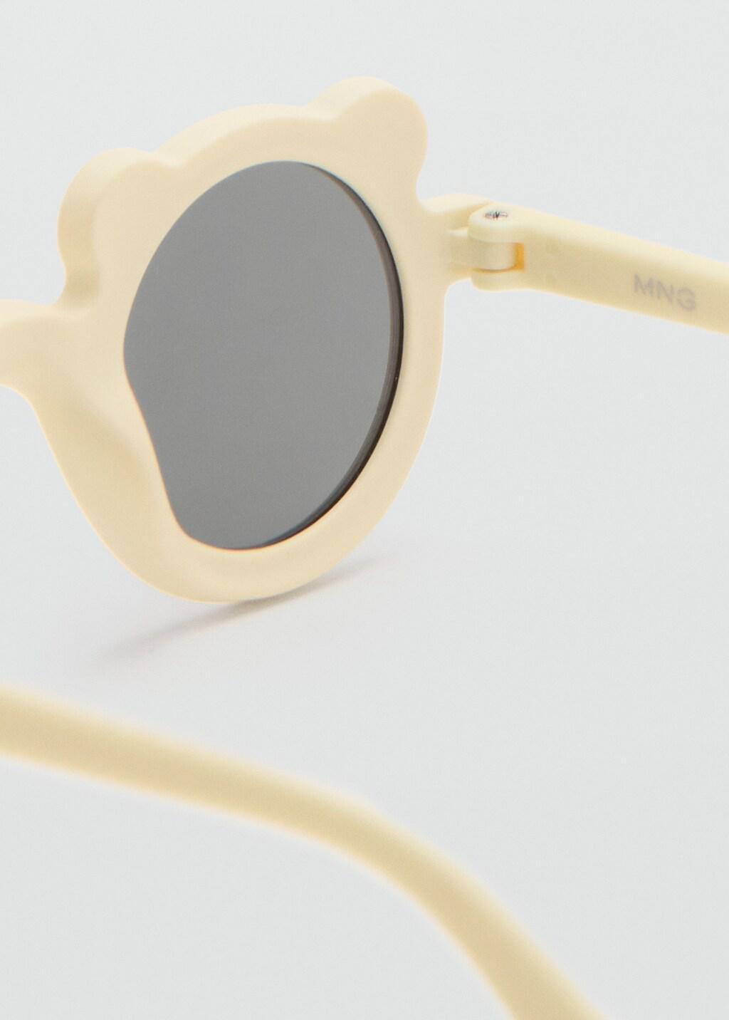 Beige Teddy Bear Sunglasses, Baby Girls, Light Beige, large image number 1