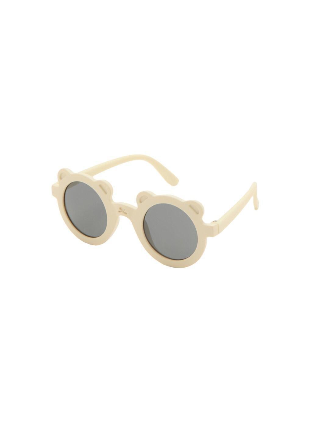 Beige Teddy Bear Sunglasses, Baby Girls, Light Beige, large image number 2