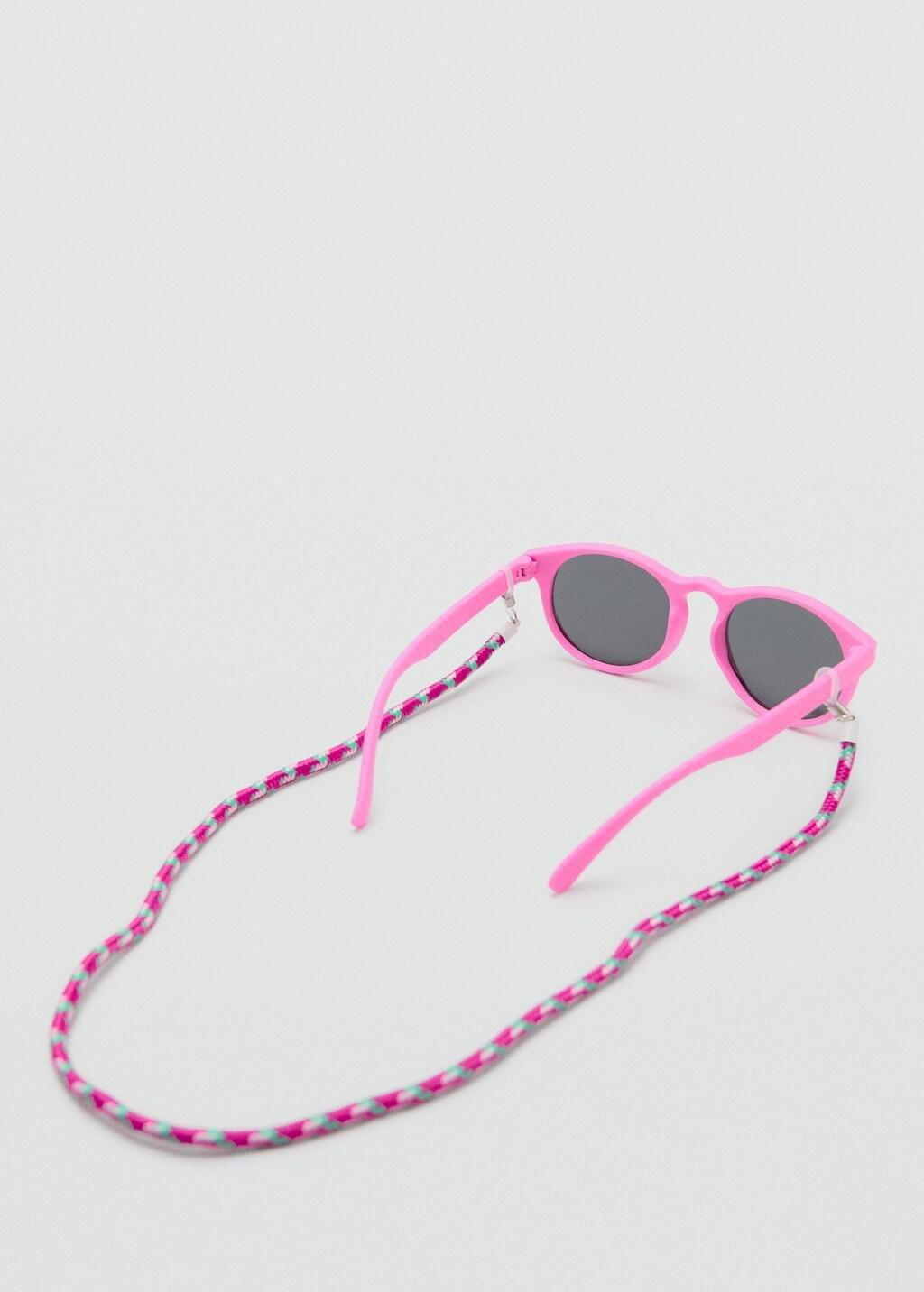 Pink Rounded Frame Sunglasses, Kids Girls, No Colour, large image number 1