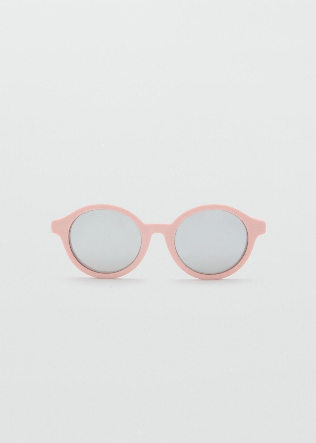 Pink Rounded Frame Sunglasses, Baby Girls, Light-Pastel Pink, large image number 3
