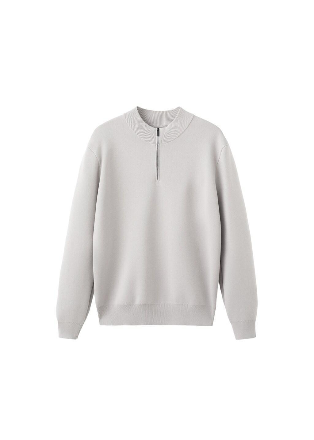 White Comfort Stretch Zip Jersey, Natural White, large image number 6