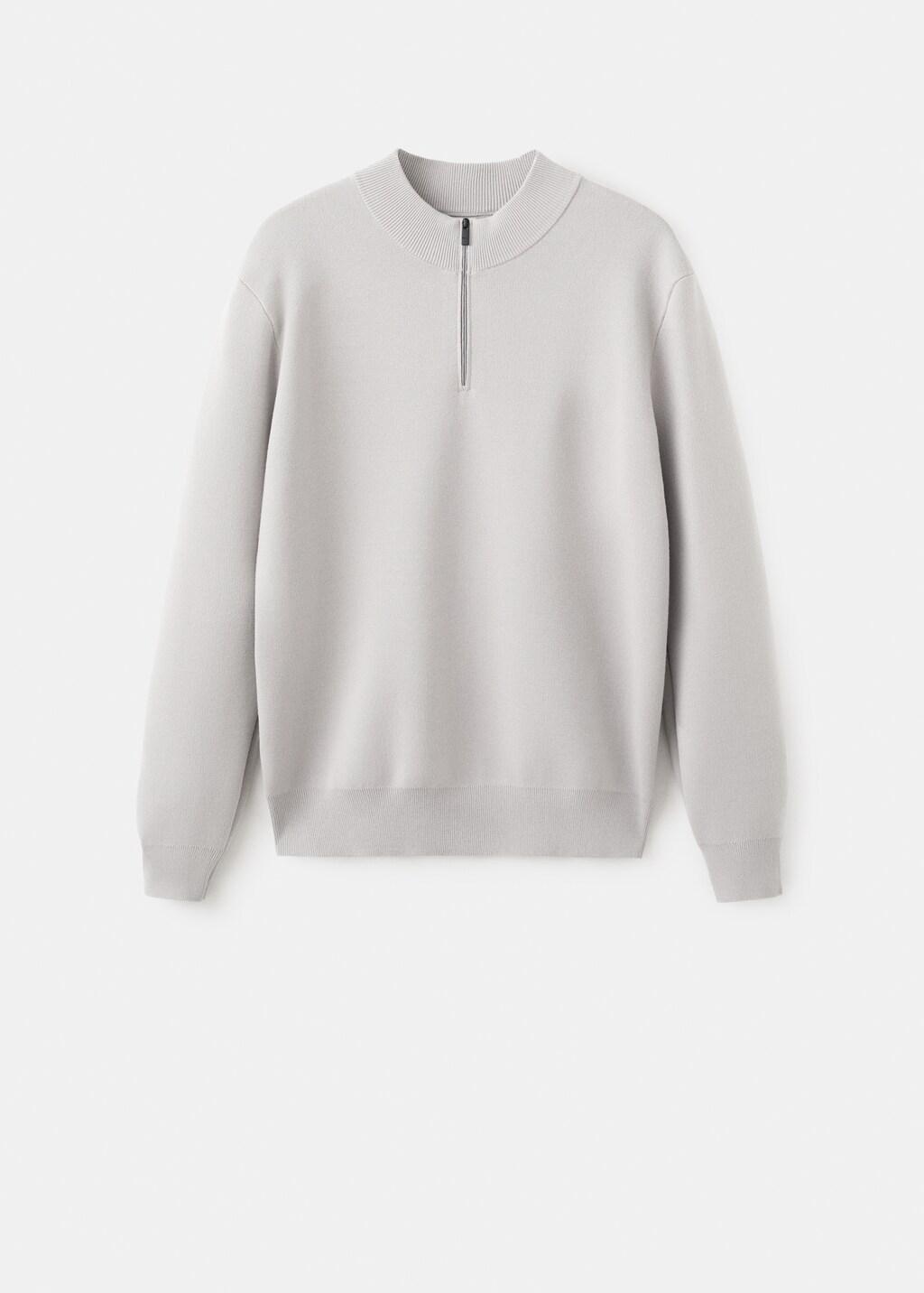 White Comfort Stretch Zip Jersey, Natural White, large image number 7