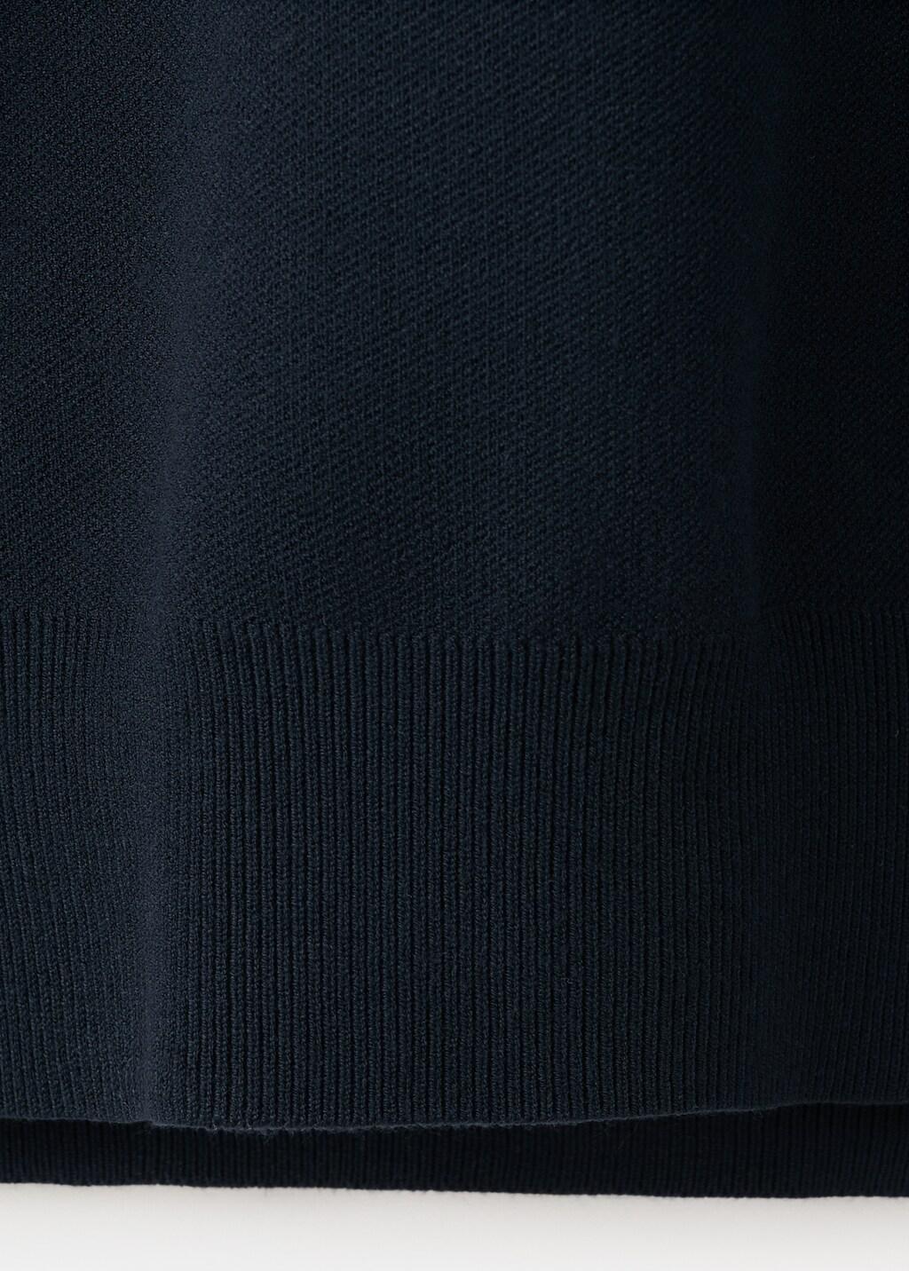 NAVY Comfort stretch zip jersey, Navy, large image number 5