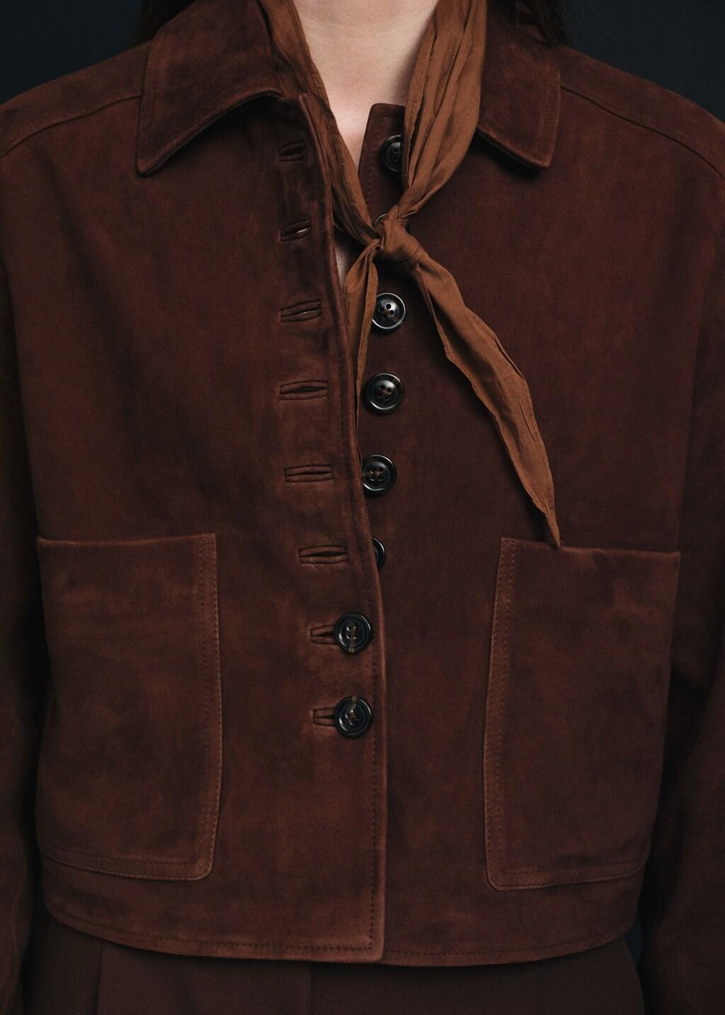 Brown Combined Scarves, Set Of 2, Brown, medium