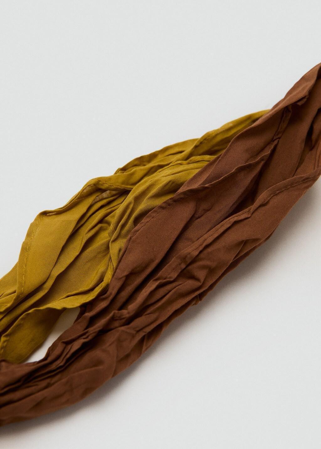 Brown Combined Scarves, Set Of 2, Brown, large image number 1