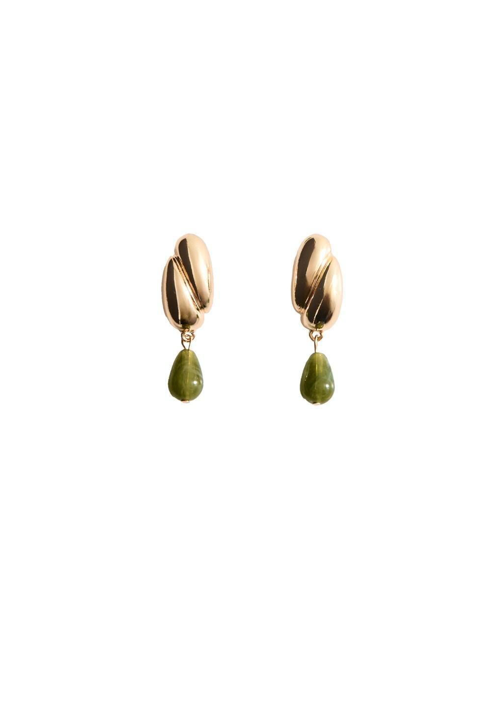 Gold Combined Long Earrings, 0201_OR, large image number 1