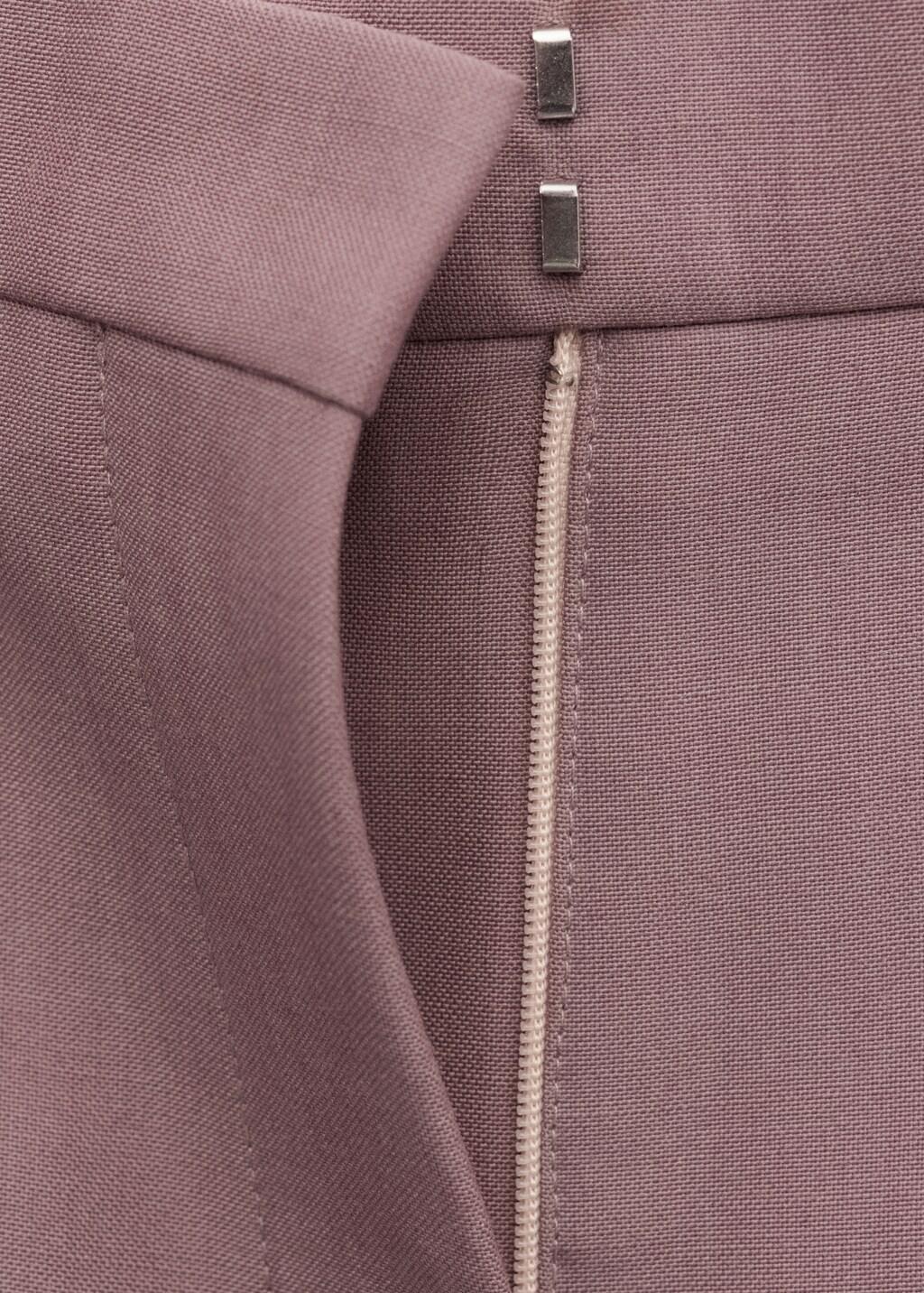 Pink Flared Wool Suit Trousers, Pink, medium