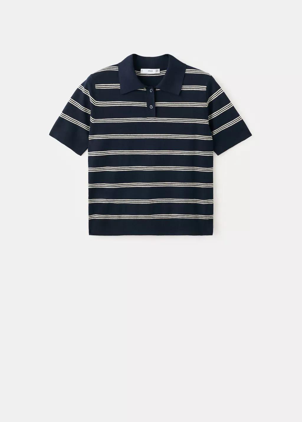 Navy Knitted Polo-Neck Sweater, 0201_56, large image number 8