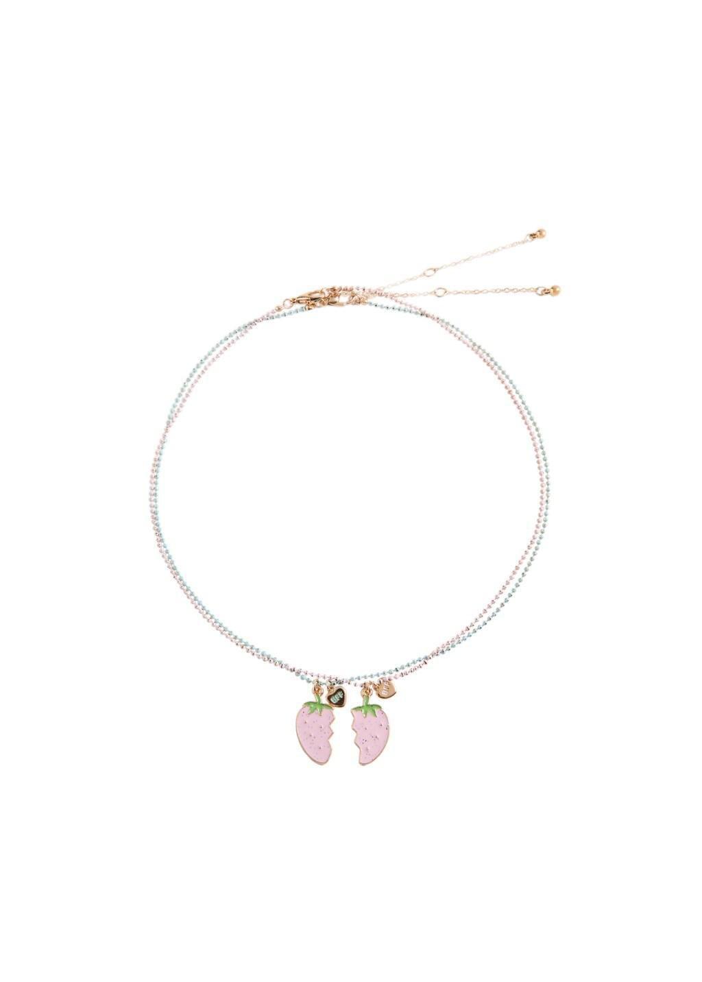 Pink Lt Pastel 2 Pack Of Necklaces, Kids Girl, Light-Pastel Pink, medium