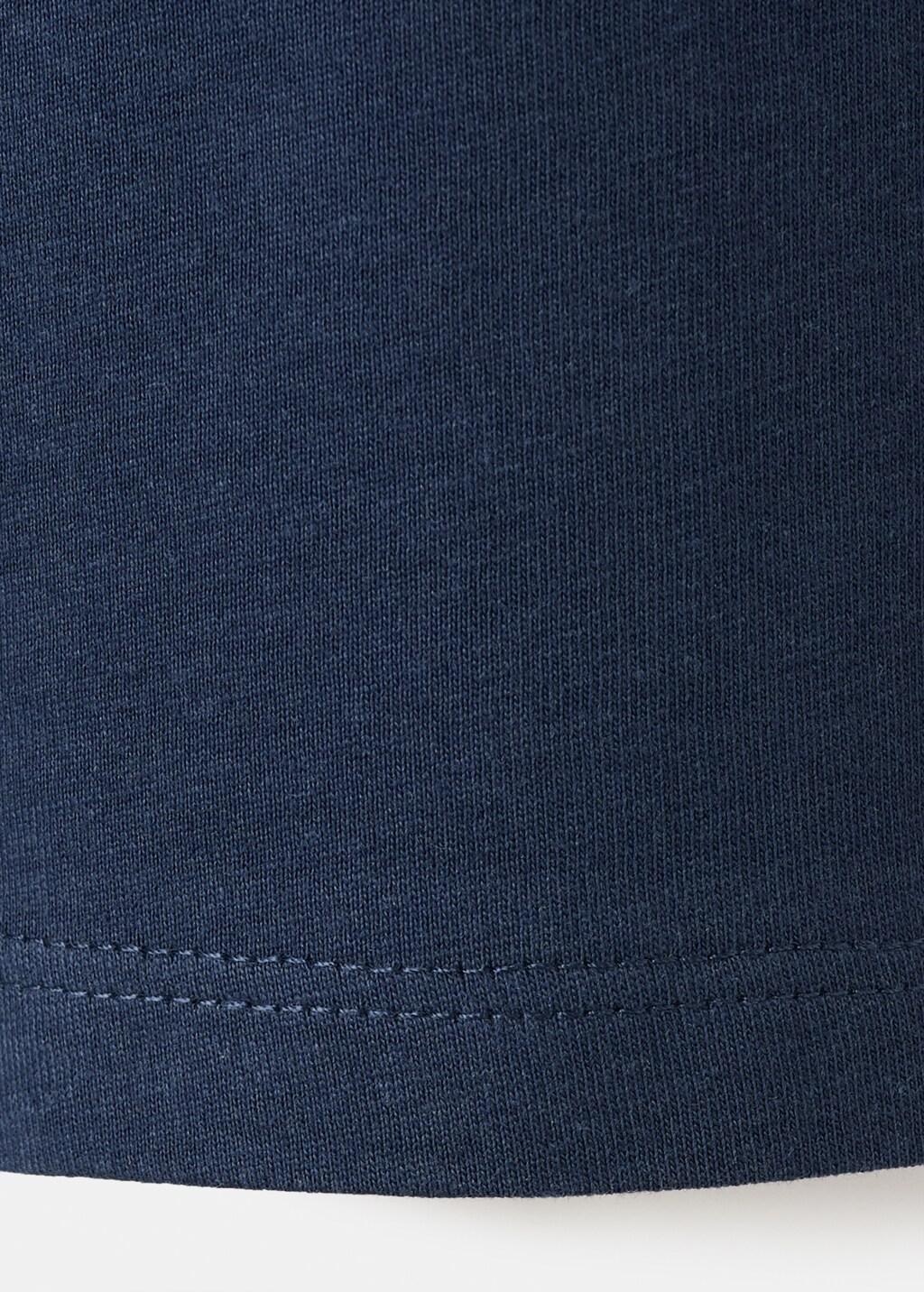 Navy Short-Sleeved Ruffle T-Shirt, Kids Girl, Navy, large image number 2