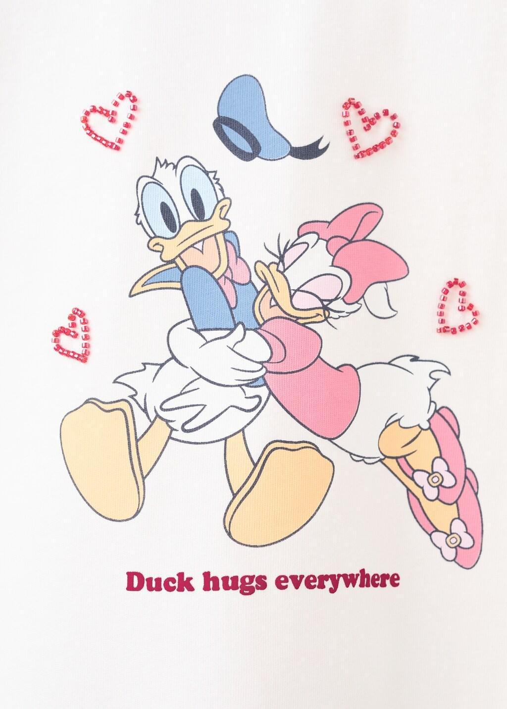 NATURAL WHITE Daisy Donald print T-shirt, Kids Girl, Natural White, large image number 0