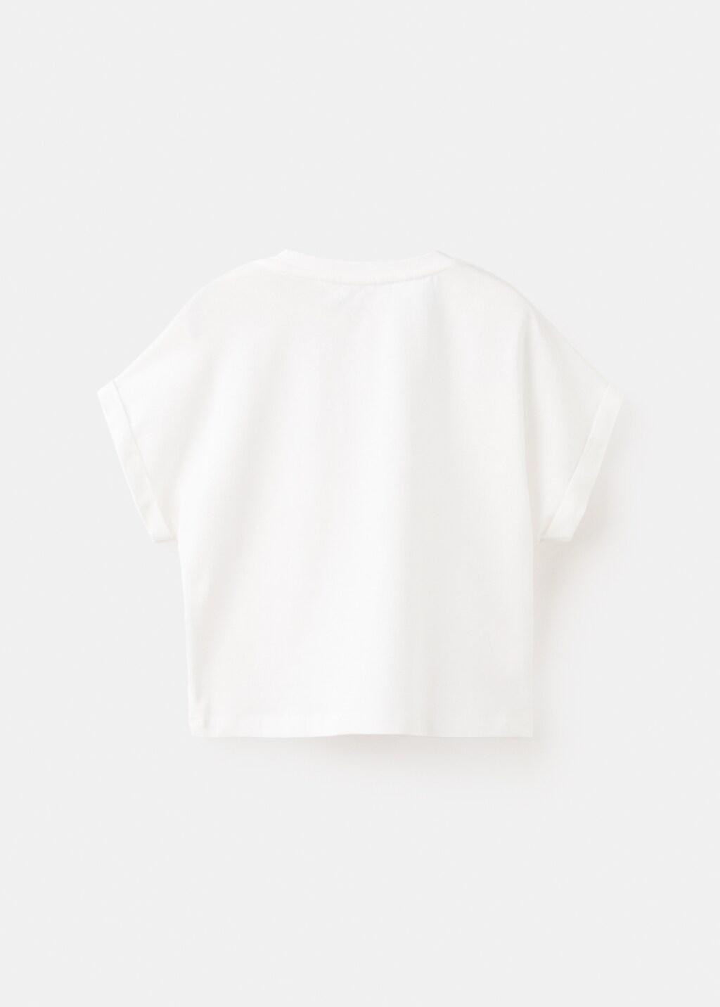 NATURAL WHITE Daisy Donald print T-shirt, Kids Girl, Natural White, large image number 1