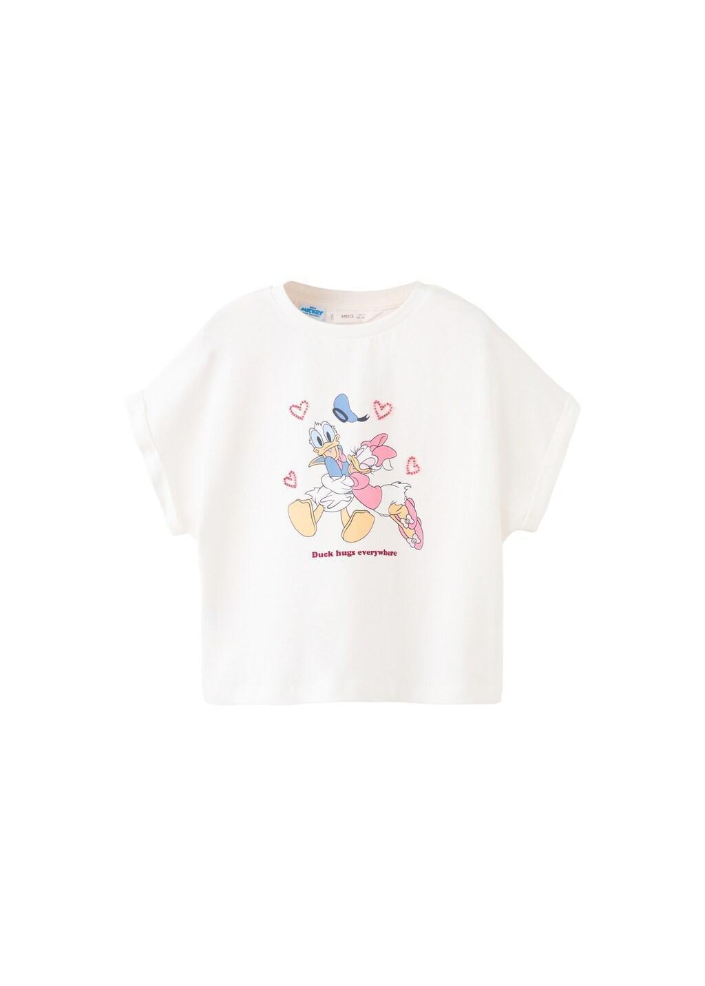 NATURAL WHITE Daisy Donald print T-shirt, Kids Girl, Natural White, large image number 3