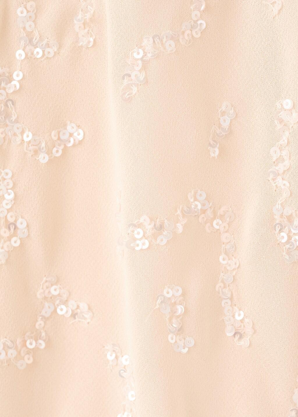 LIGHT BEIGE Sequin dress with open back, Light Beige, large image number 1