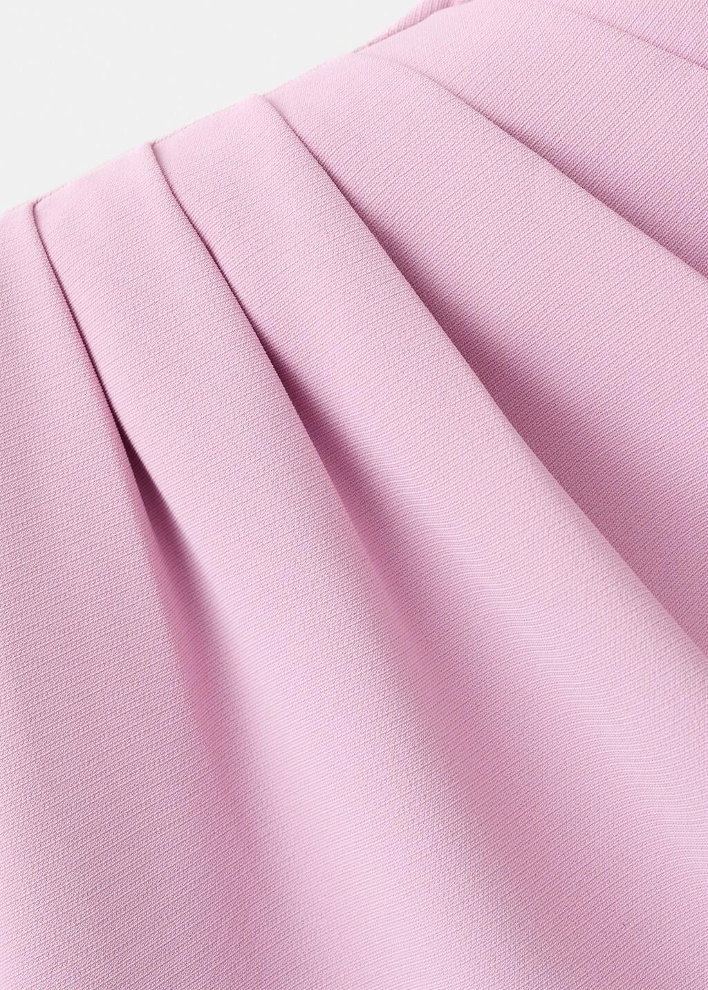 Pink Lt Pastel Flared-Sleeve Satin Dress, 0201_81, large image number 1