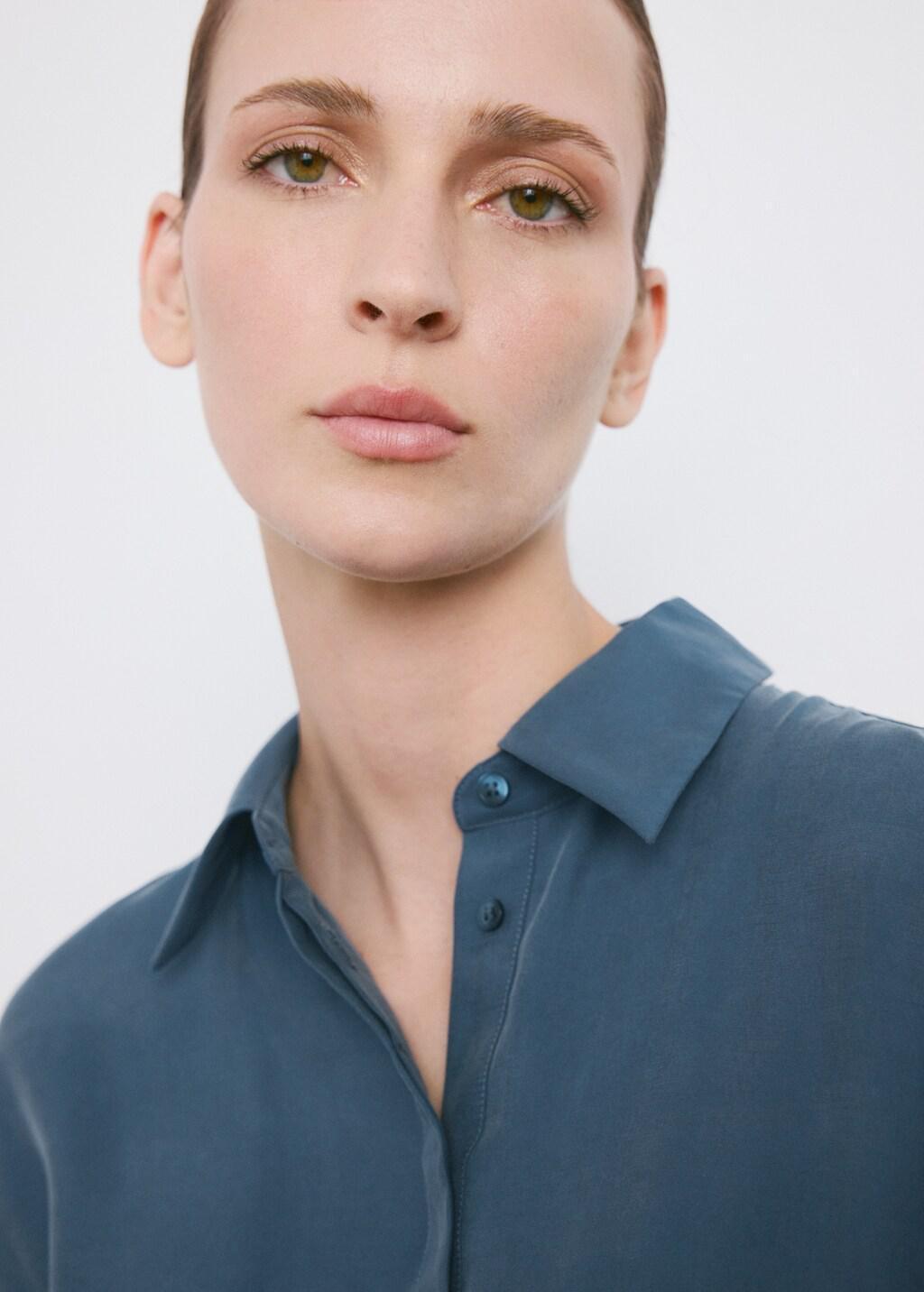 Blue Belt Shirt Dress, Medium Blue, large image number 4