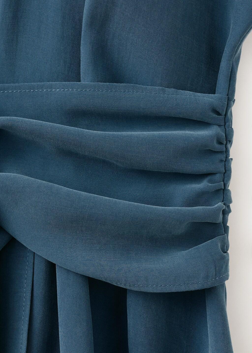 Blue Belt Shirt Dress, Medium Blue, large image number 5