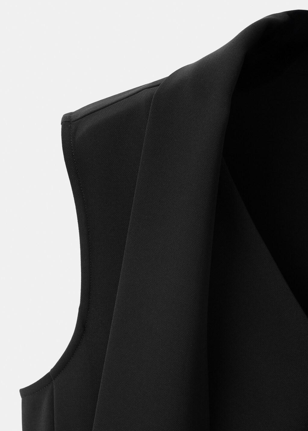 Black Scarf Belt Dress, 0201_99, large image number 5