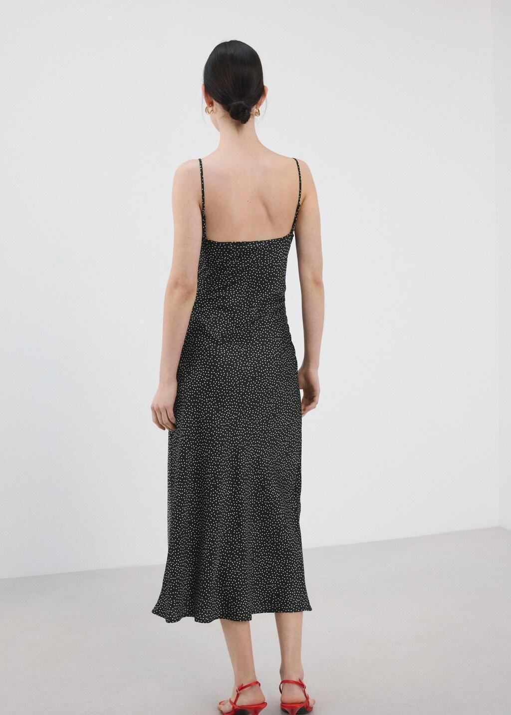 Black Polka Dot Lace Dress, 0201_99, large image number 2