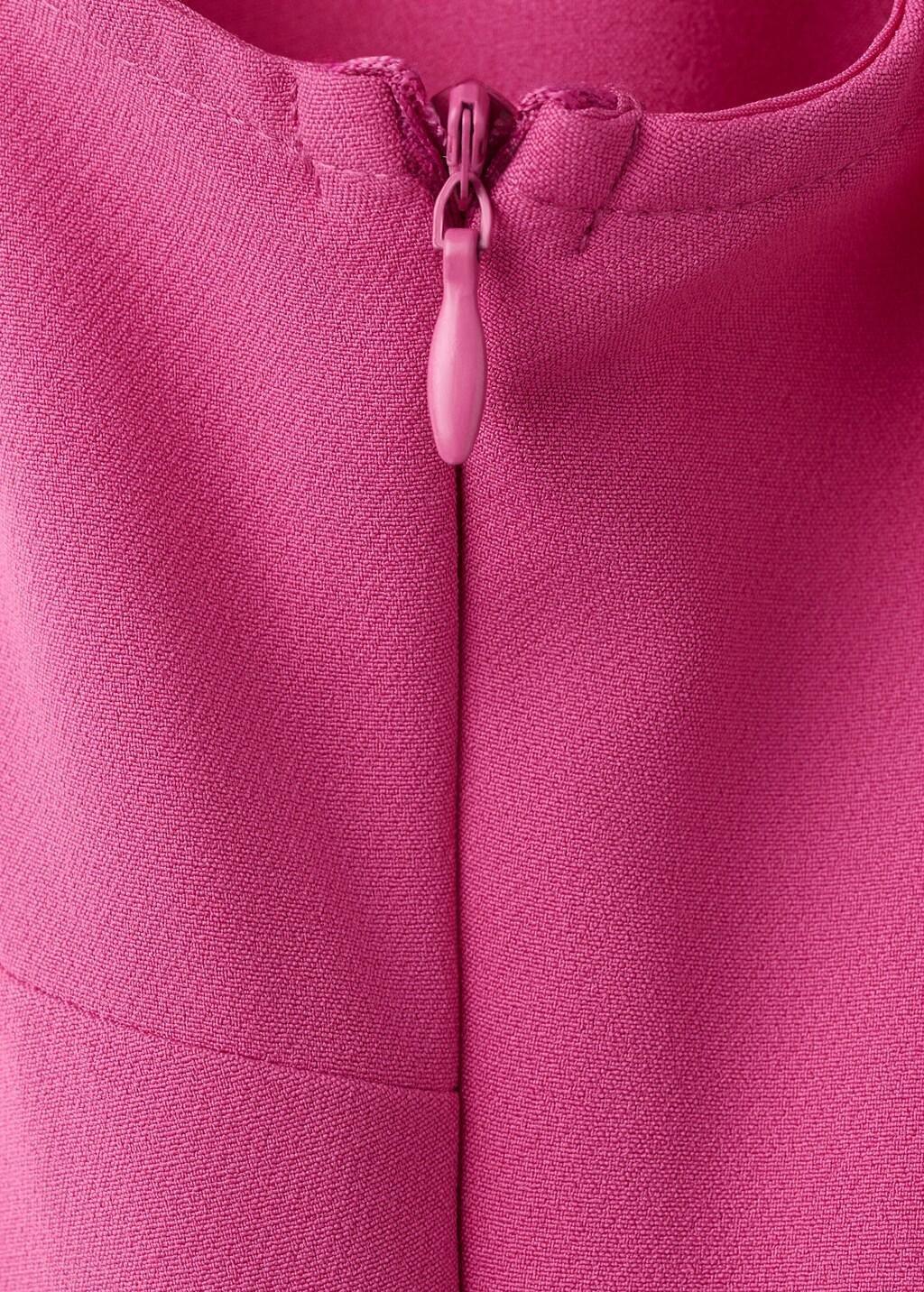 Pink Long Dress With Open Back, Bright Pink, medium