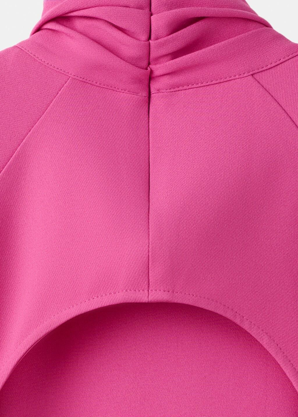 Pink Long Dress With Open Back, Bright Pink, large image number 4