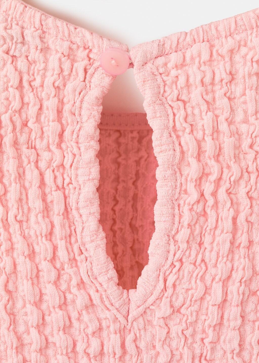 Pink Ruffled Top With Bows, Kids Girl, Pink, large image number 1