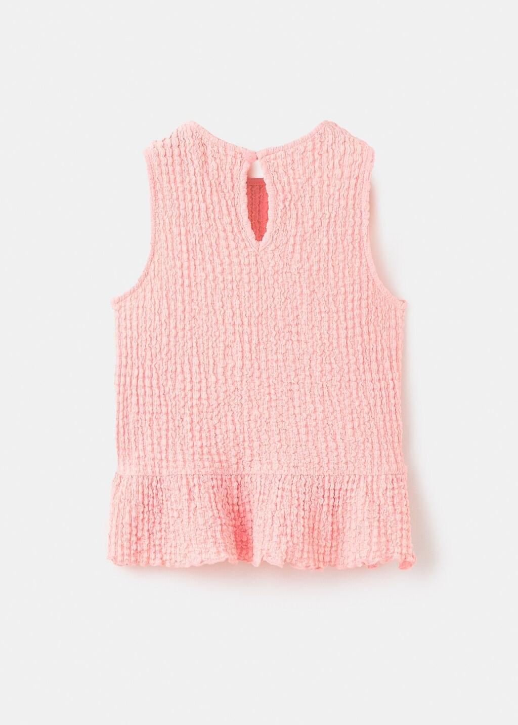 Pink Ruffled Top With Bows, Kids Girl, Pink, medium