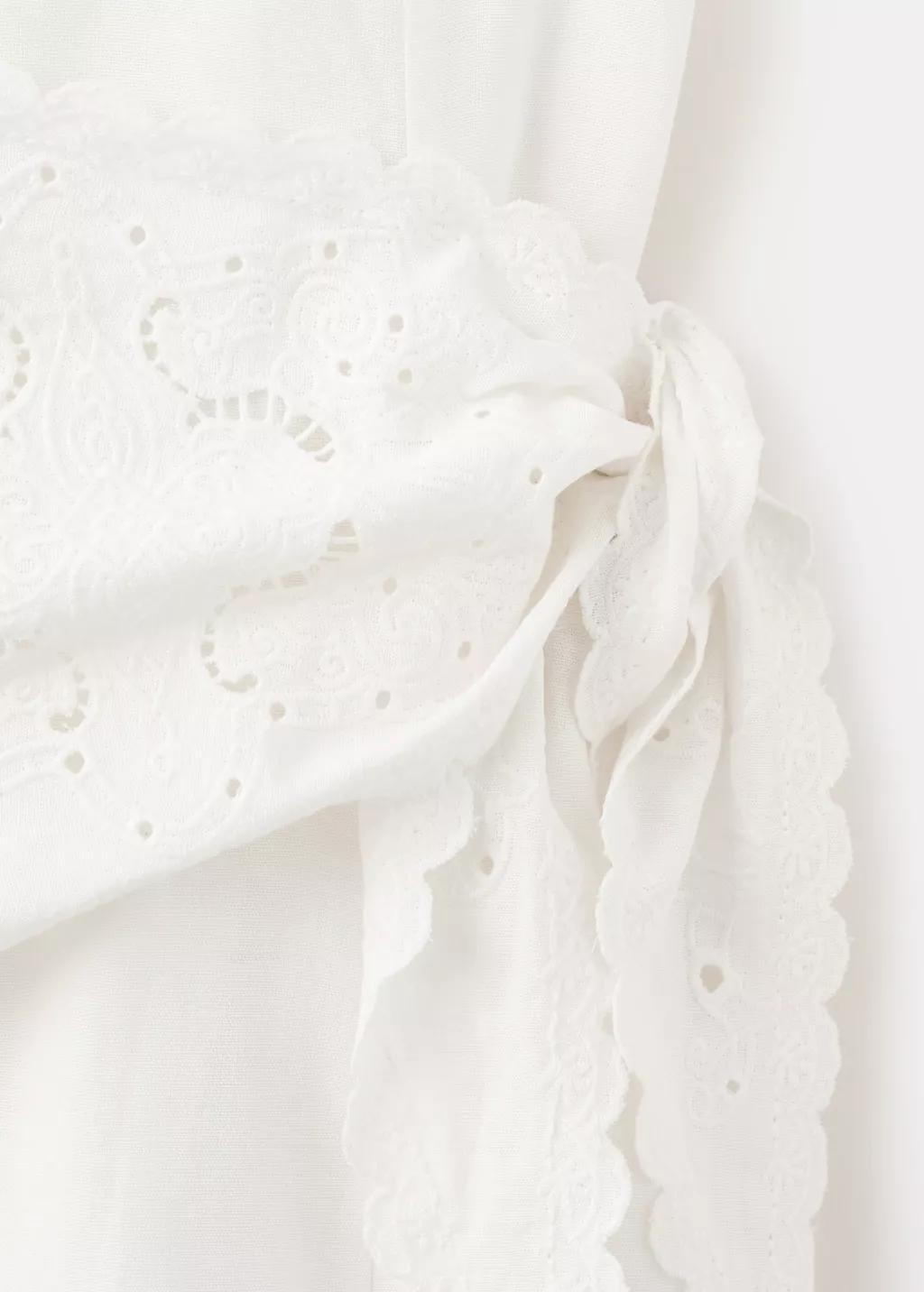 Beige Handkerchief A-Line Dress, Light Beige, medium