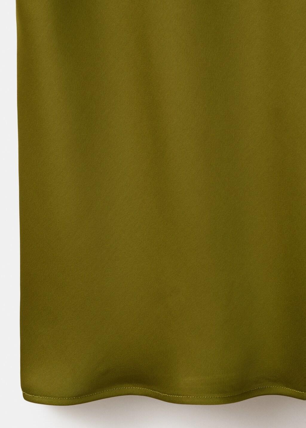GREEN Satin camisole dress, 0201_43, large image number 4