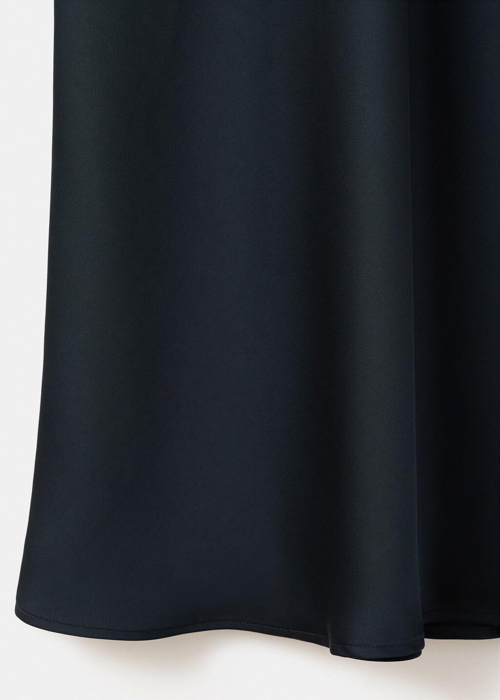 Navy Satin Camisole Dress, 0201_56, large image number 5