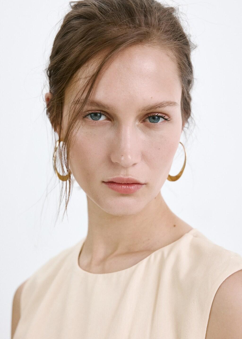 Cream Wrap Midi-Dress With Knot, 0201_10, large image number 4
