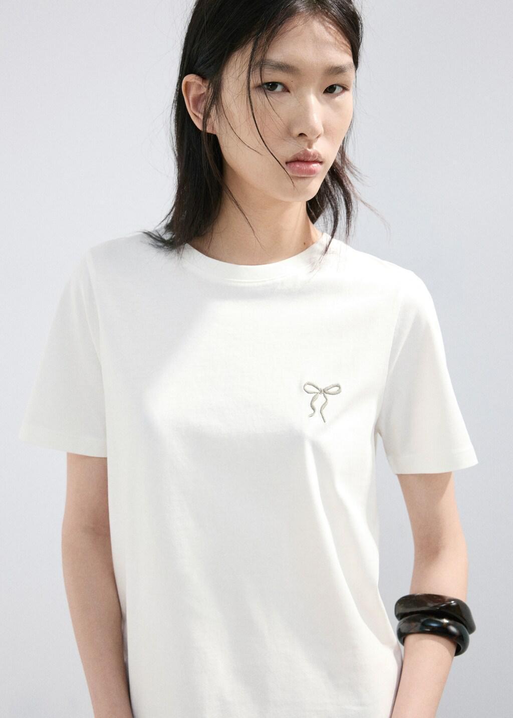 WHITE Short-sleeved printed t-shirt, 0201_01, large image number 4