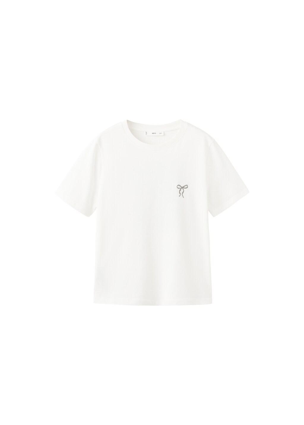 WHITE Short-sleeved printed t-shirt, 0201_01, large image number 6
