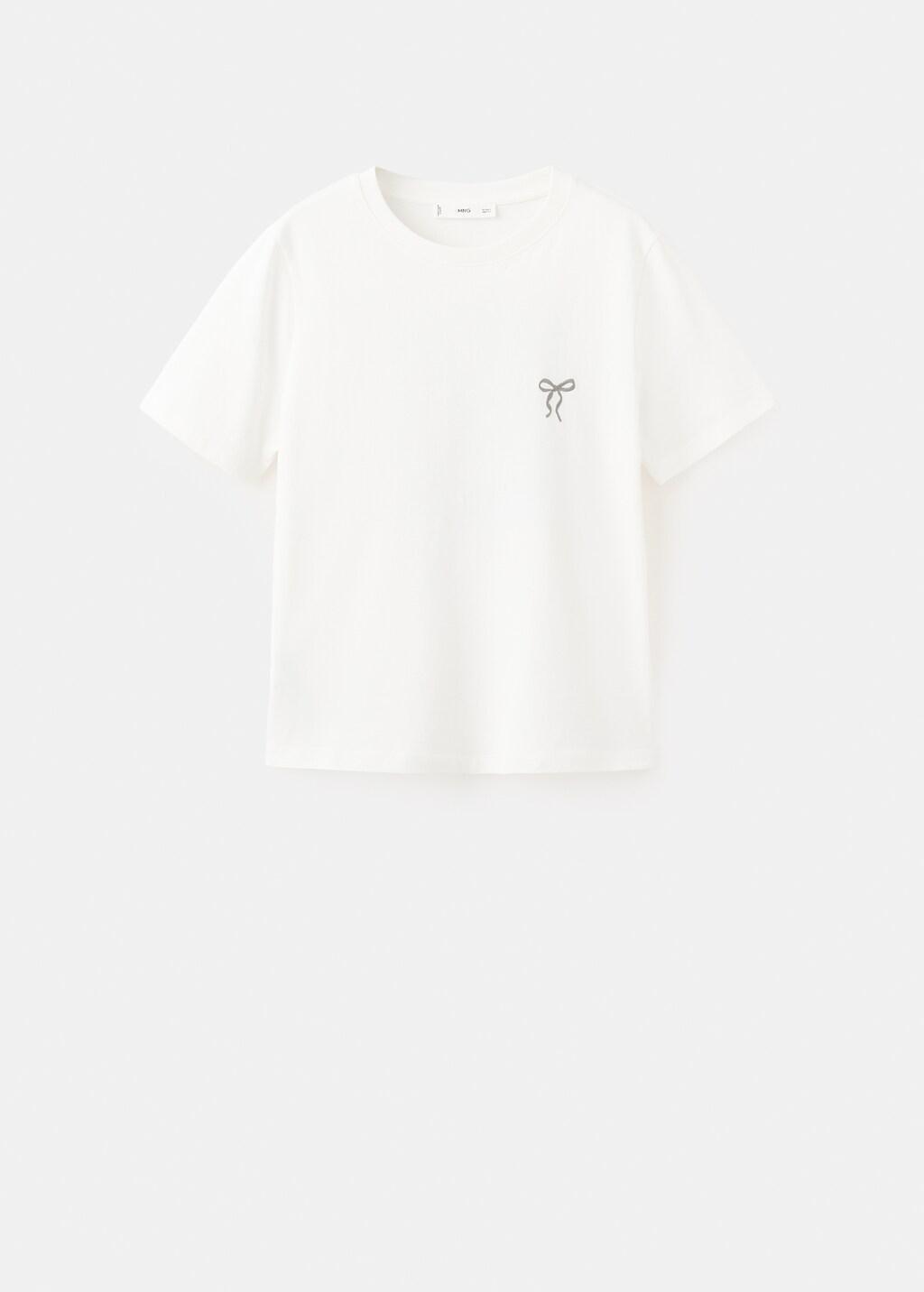 WHITE Short-sleeved printed t-shirt, 0201_01, large image number 7