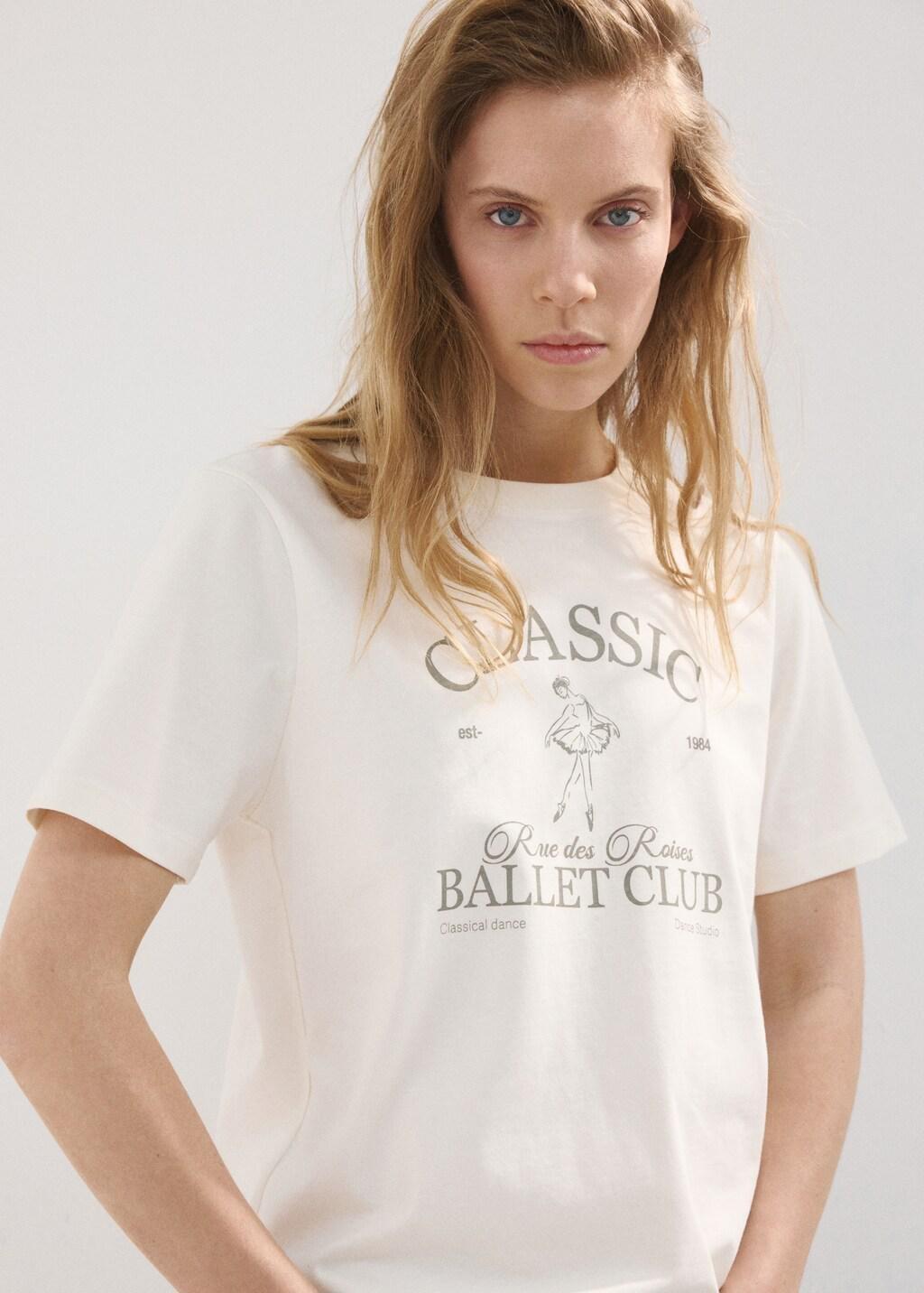 White Short-Sleeved Printed T-Shirt, Natural White, large image number 3
