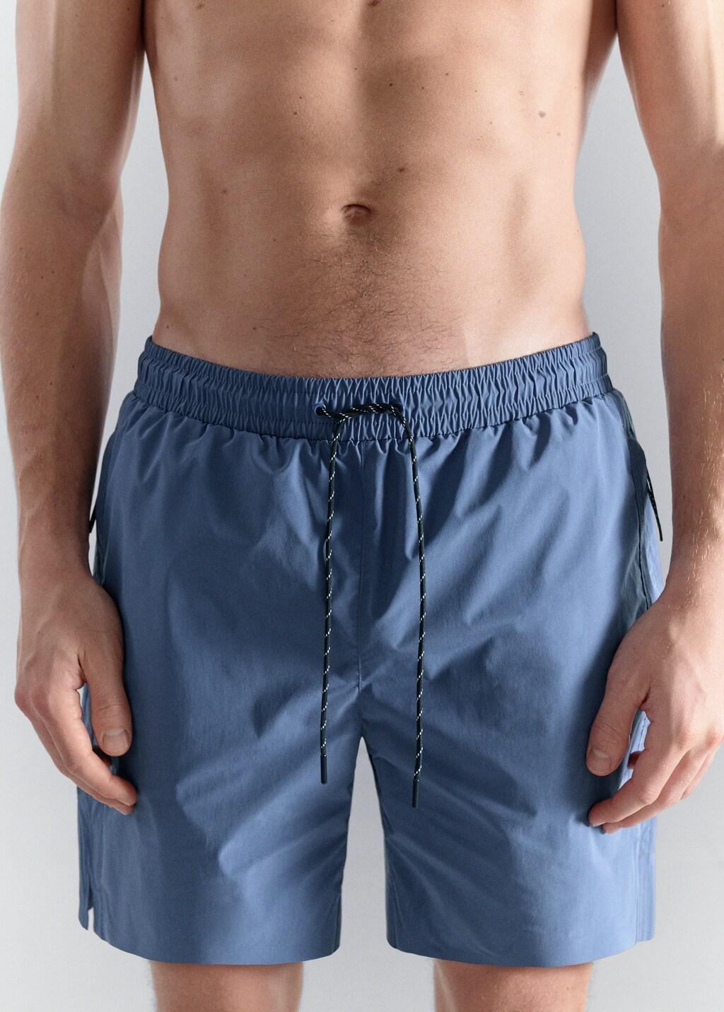 Blue Swimsuit With Zip Pockets, 0201_51, large image number 4