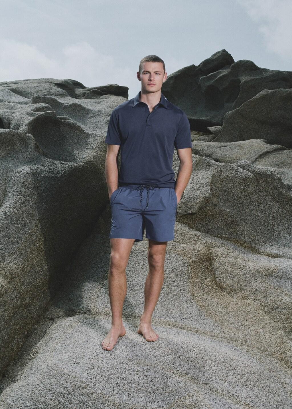 Blue Swimsuit With Zip Pockets, 0201_51, large image number 6