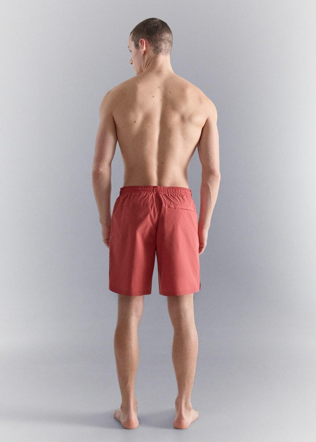 Red Swimsuit With Zip Pockets, 0201_70, large image number 2