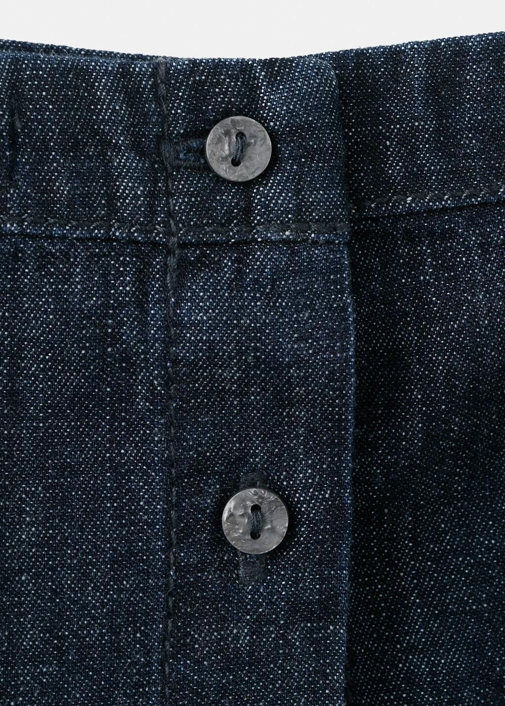 Blue Strapless Denim Top, 0201_TS, large image number 5