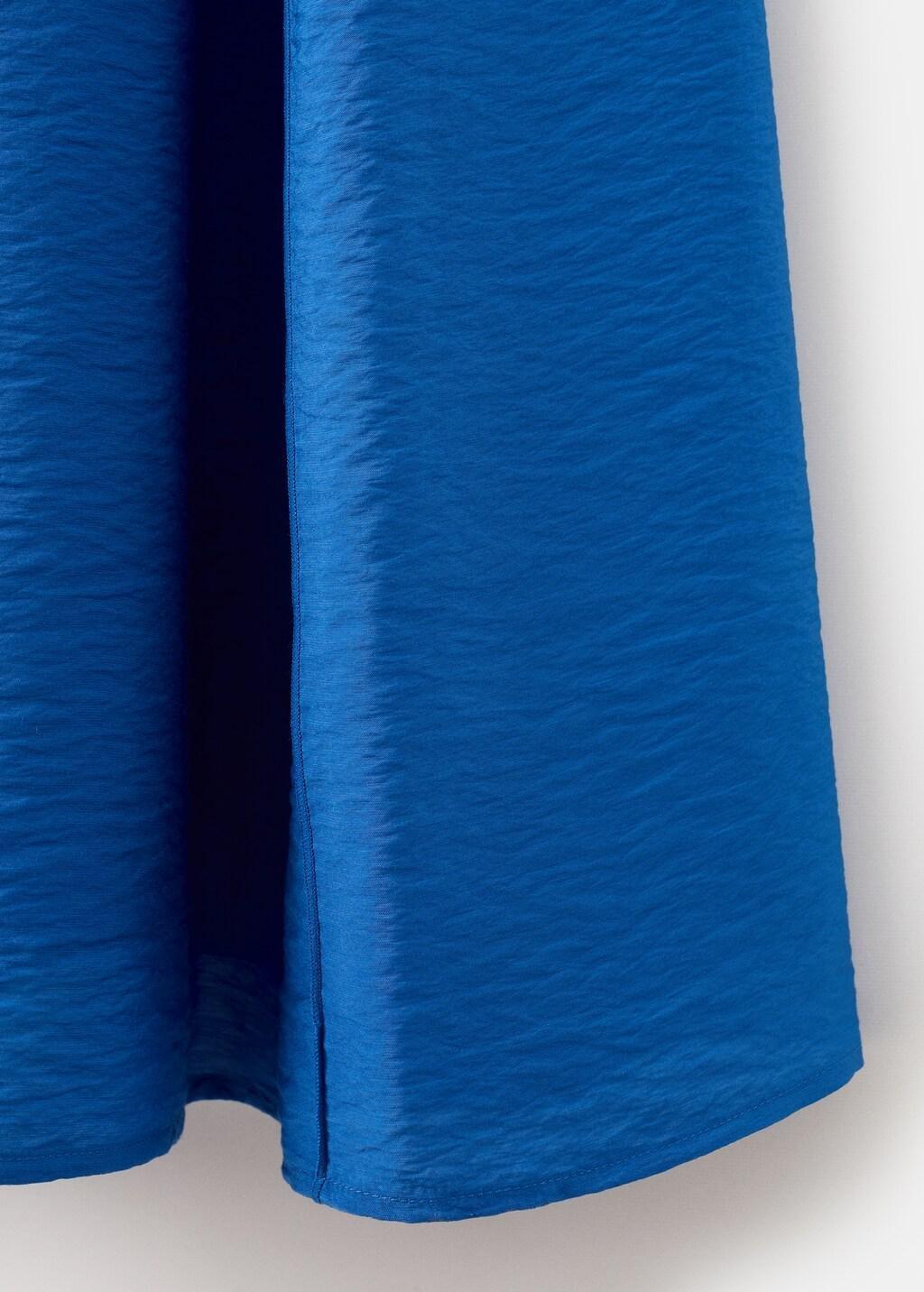 Blue Midi Dress With Stitch Detailing, 0201_52, large image number 1