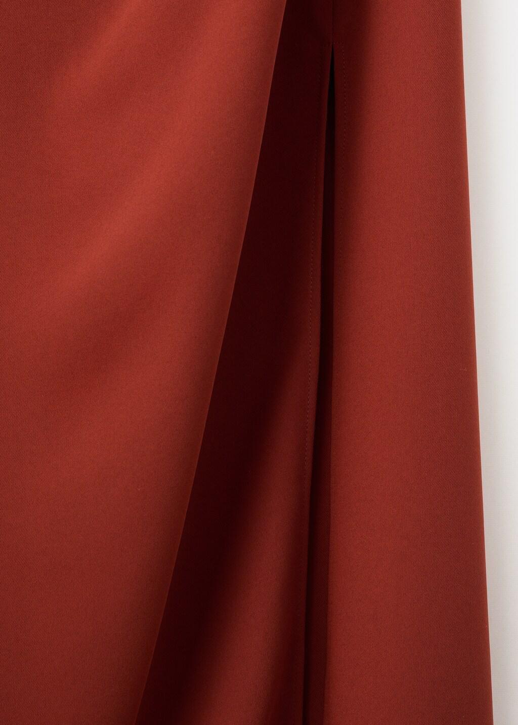 Orange Asymmetric Side Ruched Dress, 0201_28, large image number 5
