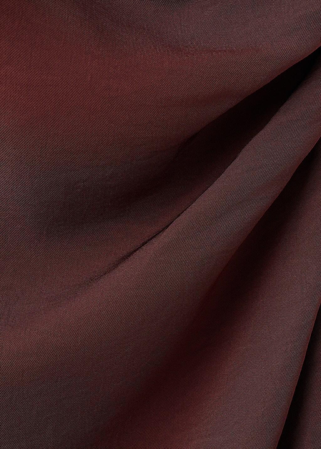 Brown Asymmetrical Dress With Scarf, 0201_30, large image number 1