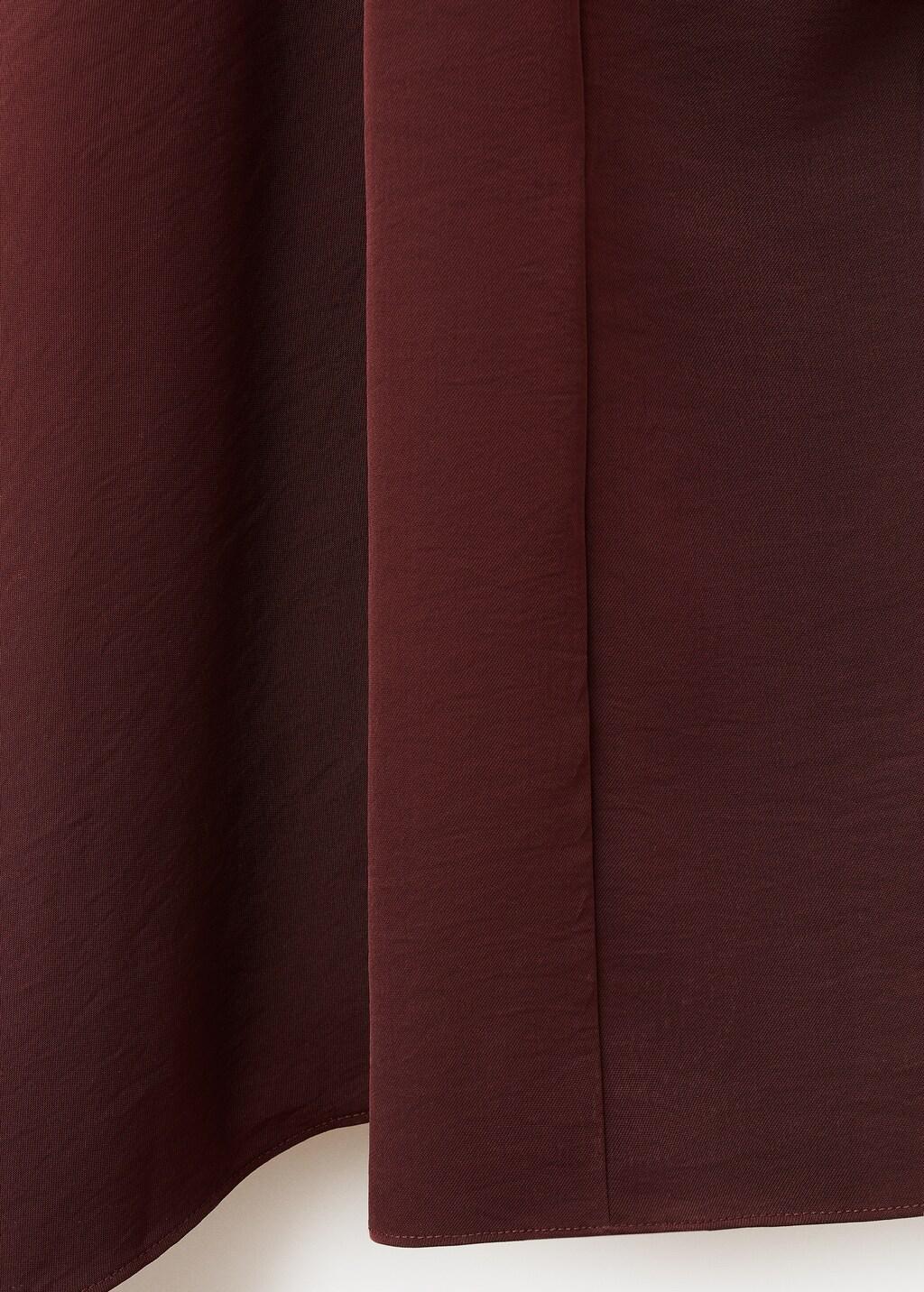 Brown Asymmetrical Dress With Scarf, 0201_30, large image number 5