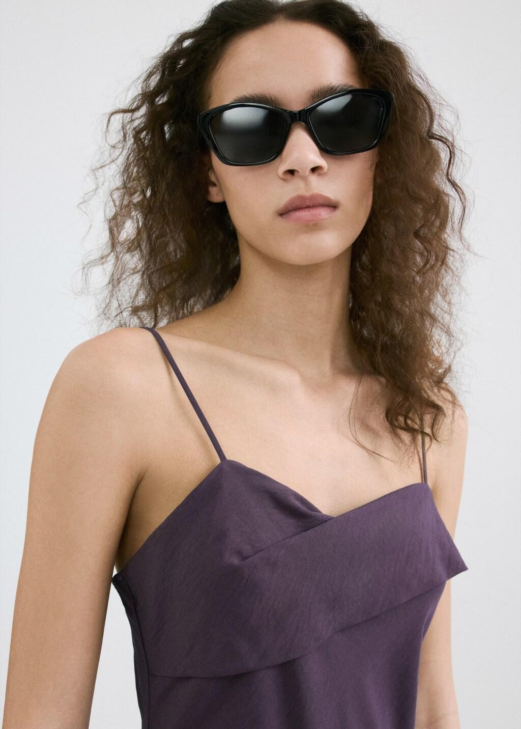 Purple Lt Pastel Midi Dress With A Wrap Neckline, 0201_61, large image number 4