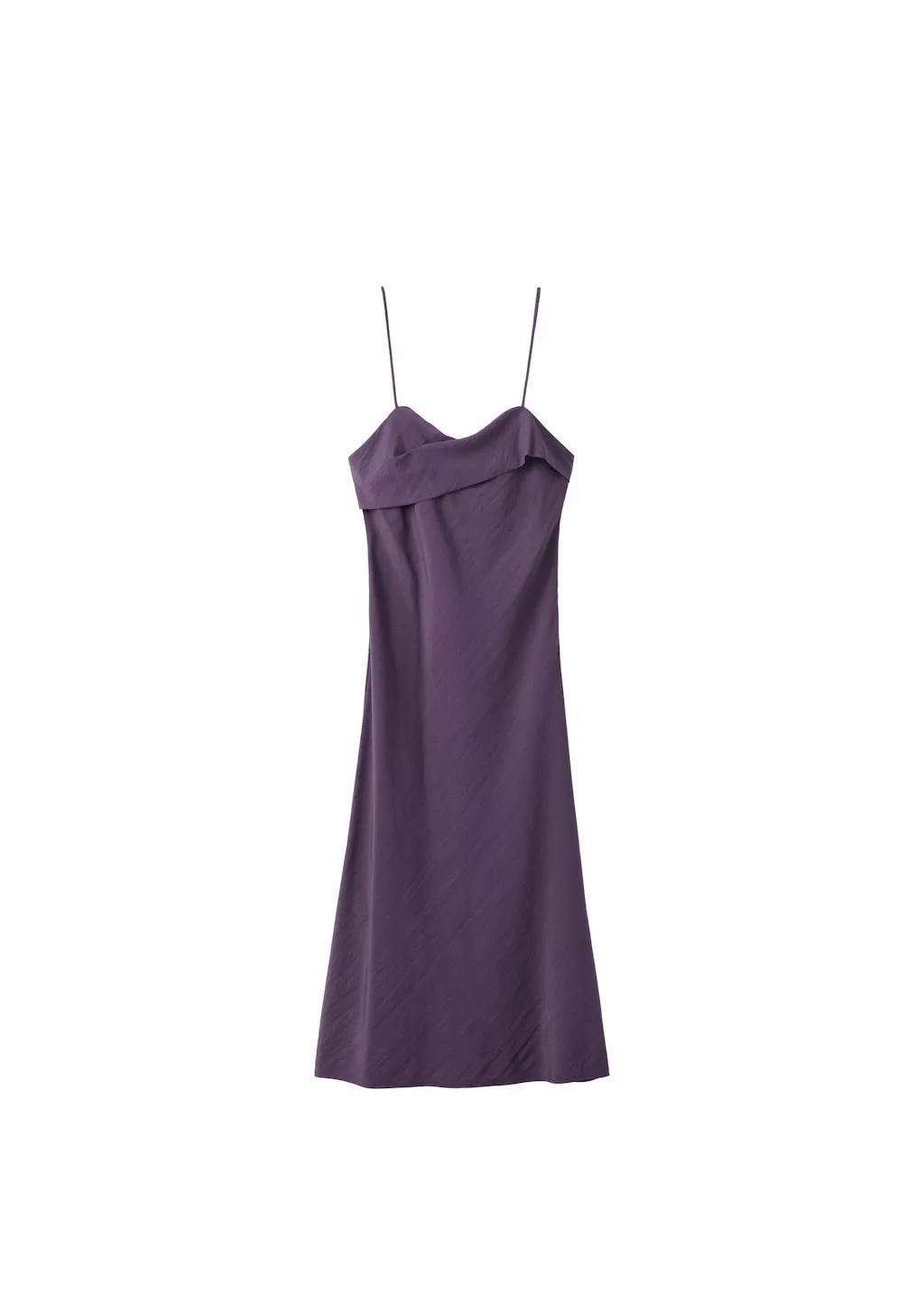 Purple Lt Pastel Midi Dress With A Wrap Neckline, 0201_61, large image number 6